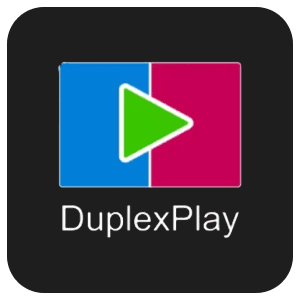 Logo de l’application DuplexPlay compatible avec les services IPTV