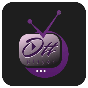Logo de l’application OTT Player utilisée pour lire des abonnements IPTV