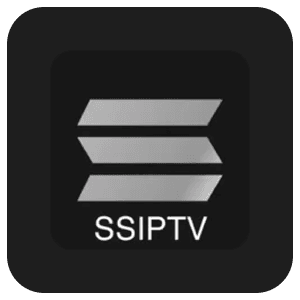 Logo officiel de l’application SS IPTV compatible avec les abonnements IPTV