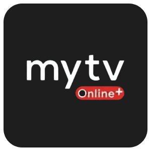 Logo de l’application MyTV Online+ utilisée avec les appareils Formuler pour IPTV