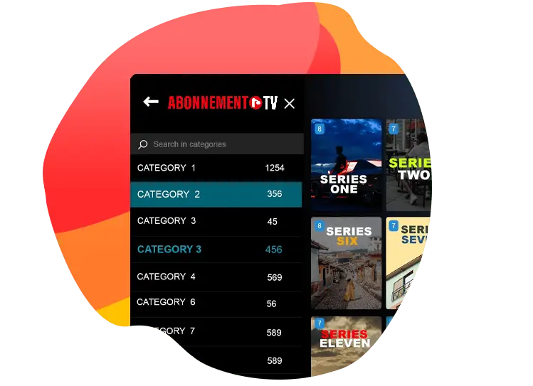 Illustration d’un abonnement IPTV France utilisé sur plusieurs appareils : TV, smartphone, tablette et ordinateur